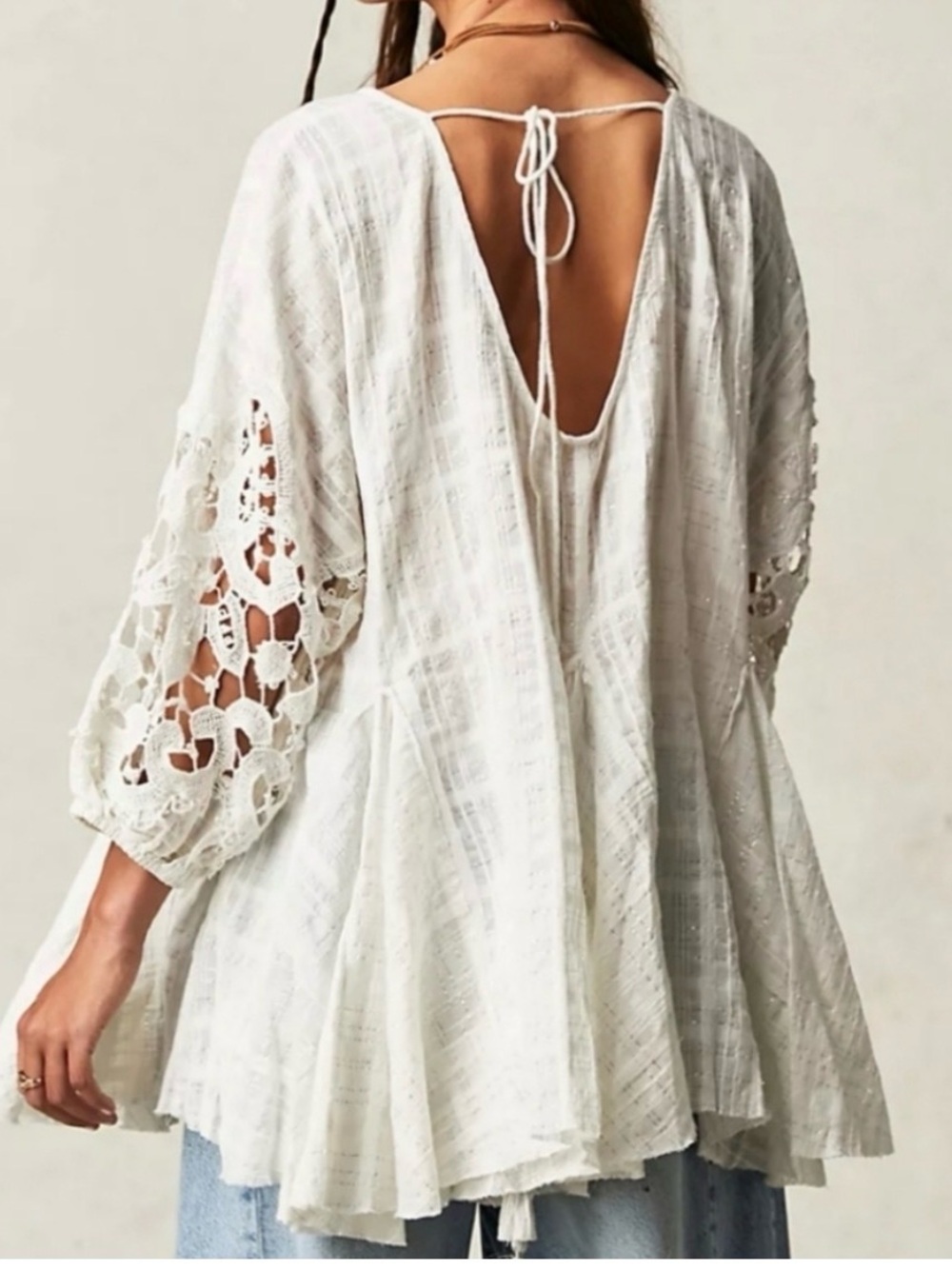 Free People White Shores Tunic